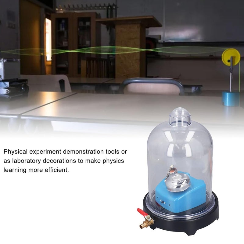 Dpofirs Vacuum Jar, Vacuum Chamber with Pump, Laboratory Plastic Jar Sound Physics Scientific Experimental Tool for Sound Propagation Experiment - Image 3